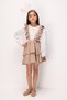 Brown Strappy Skirt and Shirt Girls' Two-Piece Set - Nessa - 2