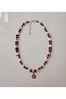 Cat Red Glass Bead Necklace - 2