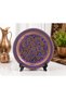 Single Copper Coffee Presentation Tray – Handcrafted Patterned Turkish Coffee Serving Plate - 3