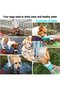 Portable dog water bottle 500ml, leak-proof, antibacterial, blue. - 3