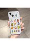 iPhone 14 Compatible Camera Protected Anti-Shock Aesthetic Print Patterned Transparent Silicone Case - 2