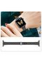 Apple Watch 49mm 46mm 45mm 44mm 42mm | Slim Metal Band | Silver Rose Gold/Gold - 4