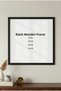 1 Piece Square Puzzle Black Wall Art – Poster and Photo for Living Room Baby Room Wooden Wall Frame