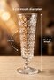 Set of 6 Checkerboard Patterned Flute Glasses Coffee Side Serving Glasses 130 Ml, Transparent Glass Cup Set - 5