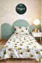 Cute Bees Children's Room Single Pique Set - Minimal Yellow 160X220 cm Quilted Bedspread
