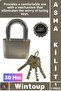 # Lock Hardened Steel Hook L Mechanism Disc Lock Secure Sturdy Stylish Chrome Padlock 30 mm