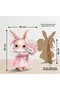 Cartoon Rabbit Figure with Stand, Hospital Room and Baby Room Decoration, 97X65 cm - 5