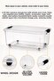 2-Piece 40Lt Large Size Storage Box - Lockable Lid Elora Multi-Purpose Organizer Transparent - 3