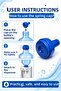 Spring-Loaded Lid Set, Bottle Dispenser Compatible Practical Water Lid, 2 Pieces - 3