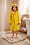 Children's Bathrobe Yellow - Plain - 100% Cotton