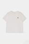 Ecru Embroidered Regular/Normal Fit Short Sleeve 100% Cotton Knitted T-Shirt Twoss26Ts00124 - 5