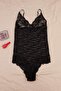 Siyah Dantel Sexy Fantezi Fitted Kapsız Body TBBSS26CS00004 - 8