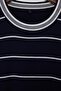 Lacivert Regular/Normal Kesim Çizgili Triko T-Shirt TMNSS26TS00021 - 11