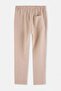 Beige Elastic Waist Straight Men's Trousers Tmnss26Pl00040 - 7