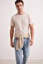 Gri-Lacivert-Taş-Bordo-Haki 5'li Paket Regular Fit Basic %100 Pamuklu T-ShirtTMNSS24TS00082 - 2