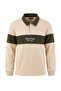 Bej Regular Fit. Renk Bloklı Polo Yaka Sweatshirt TMNAW27SW00006 - 4