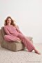 Pembe Fitilli Örme Pijama Takımı THMAW21PT0684 - 2