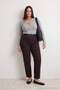 Kahverengi Yüksek Bel Comfort/Esnek Crop Flare Jeans TBBAW27CJ00005