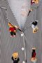 Black 100% Cotton Teddy Bear and Stripe Patterned Shirt Collar Knitted Pajamas Set Thmaw26Pt00171 - 6