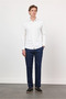White Italian Collar Long Sleeve Pocketless Product S Slim Fit Shirt 1004260160 - 4