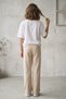 Girls' Wide Leg School Pants Elastic Waist Sports Sweatpants - 6