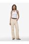Normal Waist Straight Leg Cotton Denim Trousers - Straight Fit Jean