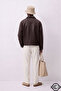 Zra model seasonal spring relaxed fit viral men's leather jacket - 3