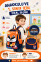 2's Kindergarten and 1St School and Lunch Bag Set for Grades – Cute Character Design - 2