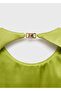 Satin dress with open back - 5