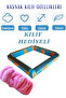 Blue Floral 25X25 cm Combination Punch and Needle/Wire Wooden Hoop Suitable for All Embroidery (Gift with Case) - 4