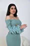 فستان ناعم برغندي