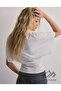 Bele Oturan Yarasa Wide Sleeve Natural Viscose Blouse - 3