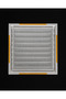 45X45 Aluminum White Bathroom Screen - 2