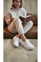 Women's White Mesh Comfortable Mother Shoes with Lace Detail 2.5cm Byndoz02 - 6