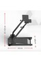 Foldable Racing Wheel Stand with Shifter Mount Adjustable Sim Cockpit for G29 G923 G920 T30 - 3