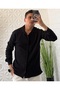 Men's Wrinkled Fabric Summer Shirt Ottoman Trousers Bottom-Top Combination - 2