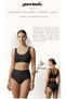 Women's Ribbed Cotton Panties / Camisole Cotton Panties 5-Pack - 4