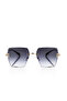Crystal Square Women's Sunglasses Black Color - 3
