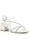 Tiana Mother of Pearl Stoned Girl's Evening Dress Thick Heeled Shoes - 2
