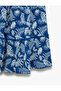 Floral Flounced High Waist Comfortable Fit Midi Skirt Bürümcük - 6