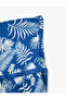 Floral Flounced High Waist Comfortable Fit Midi Skirt Bürümcük - 5