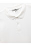 Short Sleeve Cotton Pique Fabric Polo Neck Slim Fit T-Shirt - 5