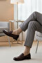 3-Piece Beige Men's Business Cotton Seamless Reinforced Thin Summer Socks - Premium - 4