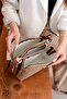 Original Special Boxed Luxury Soft Leather 3-Compartment Large Volume Gift for Lover, Girlfriend, Mom, Birthday Gift, Stylish Daily Women's Shoulder Bag with Adjustable Strap - Mink - 5