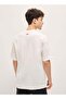 Men's White Oversize Graphic Printed Crew Neck T-shirt for Effortless Style and Comfort - 4