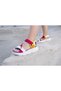 Women's Wedge Heel Velcro Daily Sports Sandals Ss001-0178 Fuchsia White - 2