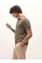 Men's T-shirt with polo style, breathable cotton fabric, comfy fit, ideal for casual or smart look. - 5