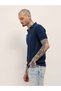 Men's T-shirt with polo style, breathable cotton fabric, comfy fit, ideal for casual or smart look. - 5