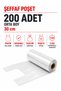 Roll Bag Medium Size 200 Market Grocer Bags Transparent Color Fruit Vegetable Bags