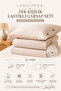 100% Cotton Single Fitted Sheet Set Cotton 100X200Cm Buttoned Pillowcase (50X70Cm1Piece) - 3